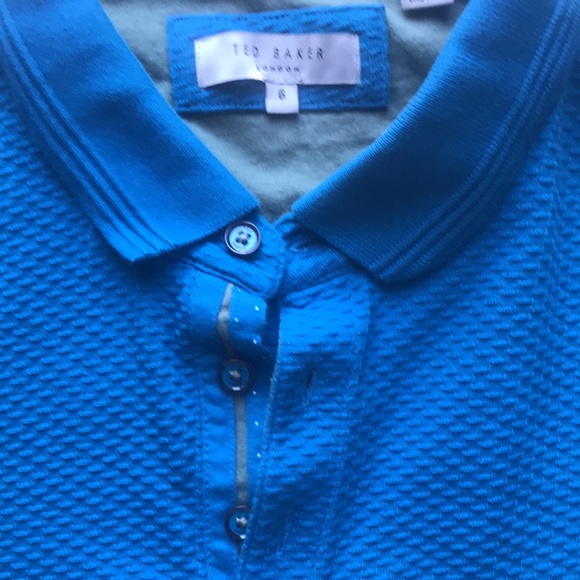 EUC Ted Baker Infused Textured Polo - Picture 6 of 9